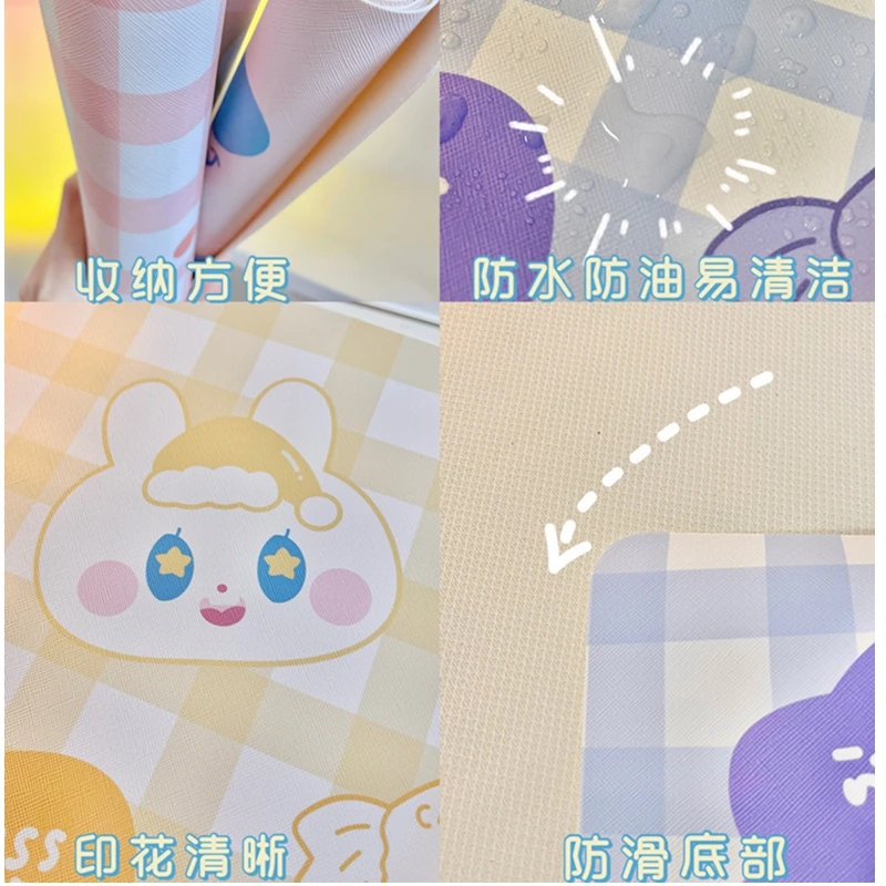 W &amp G Ins креативная клетчатая скатерть с милым медведем водонепроницаемый