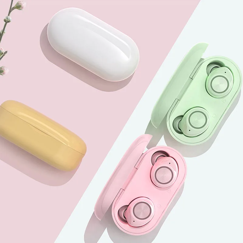 Tws tw60 беспроводные bluetooth-наушники подарок для девушек женские милые розовые