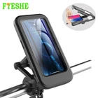 Водонепроницаемый велосипедный держатель для телефона с сенсорным экраном, мотоциклетный чехол для сотового телефона, сумка для samsuang note, iphone 12, 11, XR, 7, 8