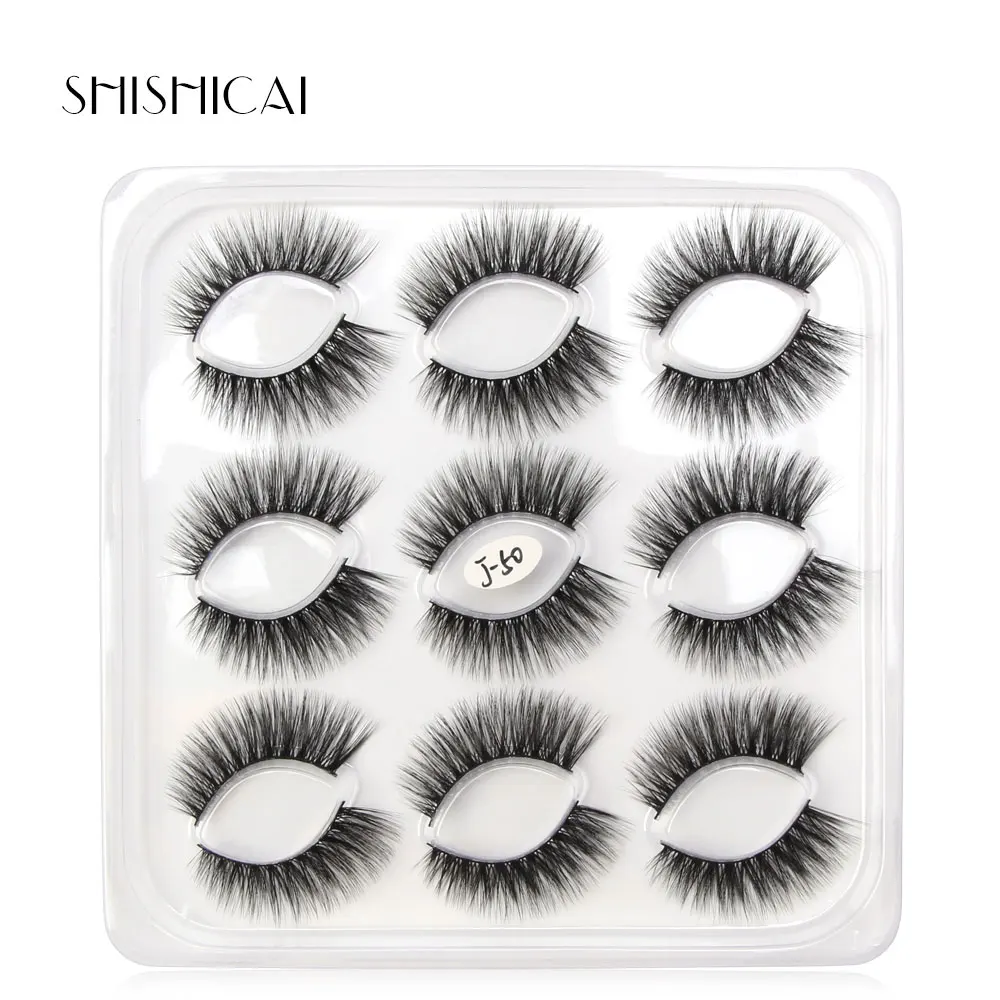 9 пар 3D норковые ресницы длинные натуральные накладные наращивание ресниц