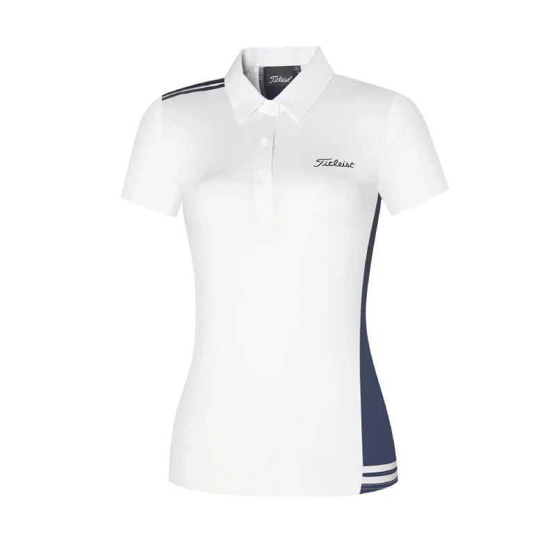 

2021 new women's golf short sleeve breathable and quick drying sportswear fashion polo shirt