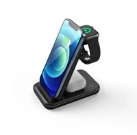 foldable 3 in 1 wireless charger for phone watch earbuds multifunctional fast charging support horizontal and vertical charging