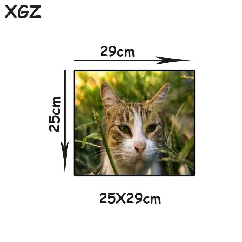 

XGZ Large Gaming Mouse Pad Black Lock Edge Animal Cat Custom Personality Computer Keyboard Table Mat Speed Rubber Non-slip Xxl