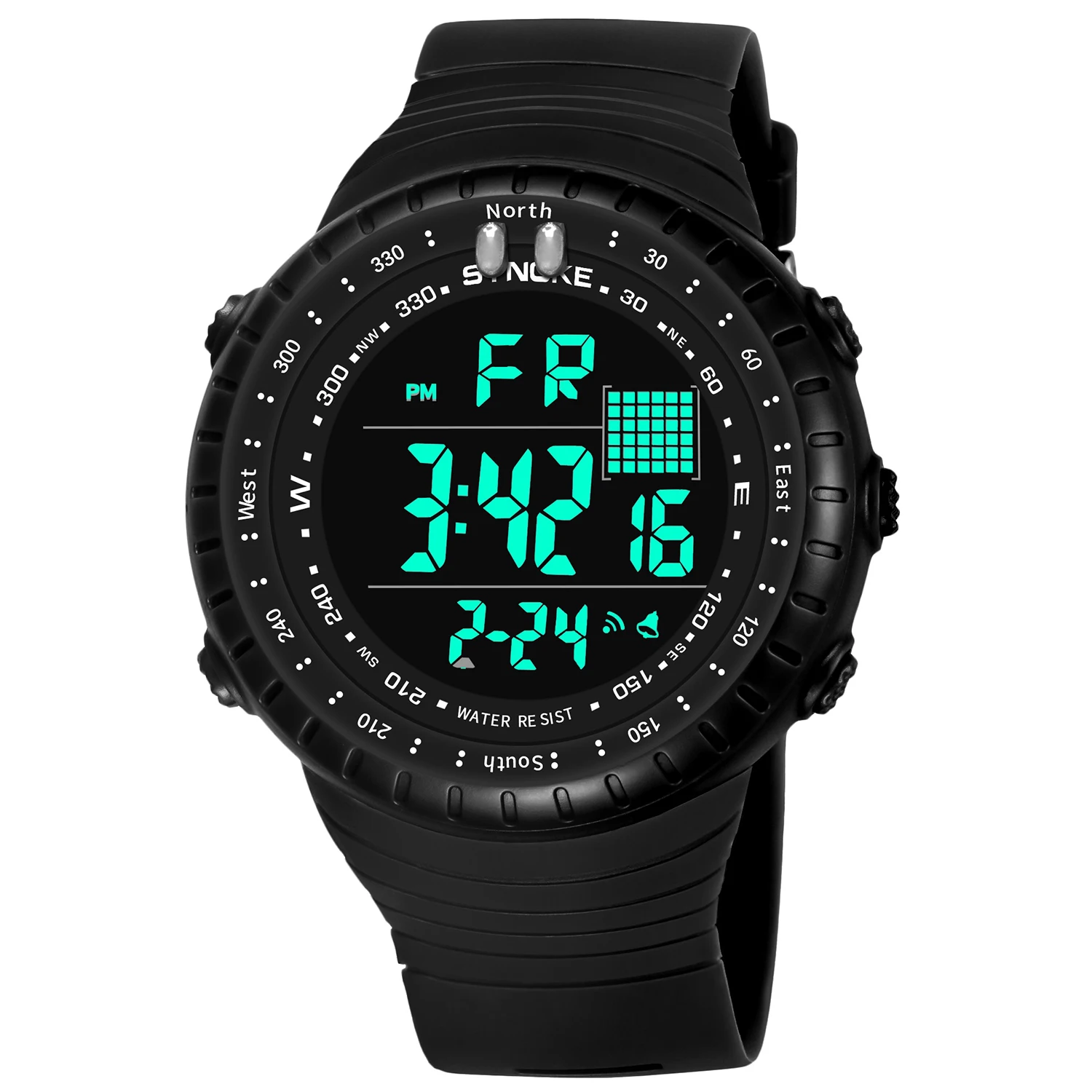 

SYNOKE Men Watch Sports Watches Waterproof Large Dial Luminous Male Digital Wristwatch Reloj Hombre Relgio Watches for Men