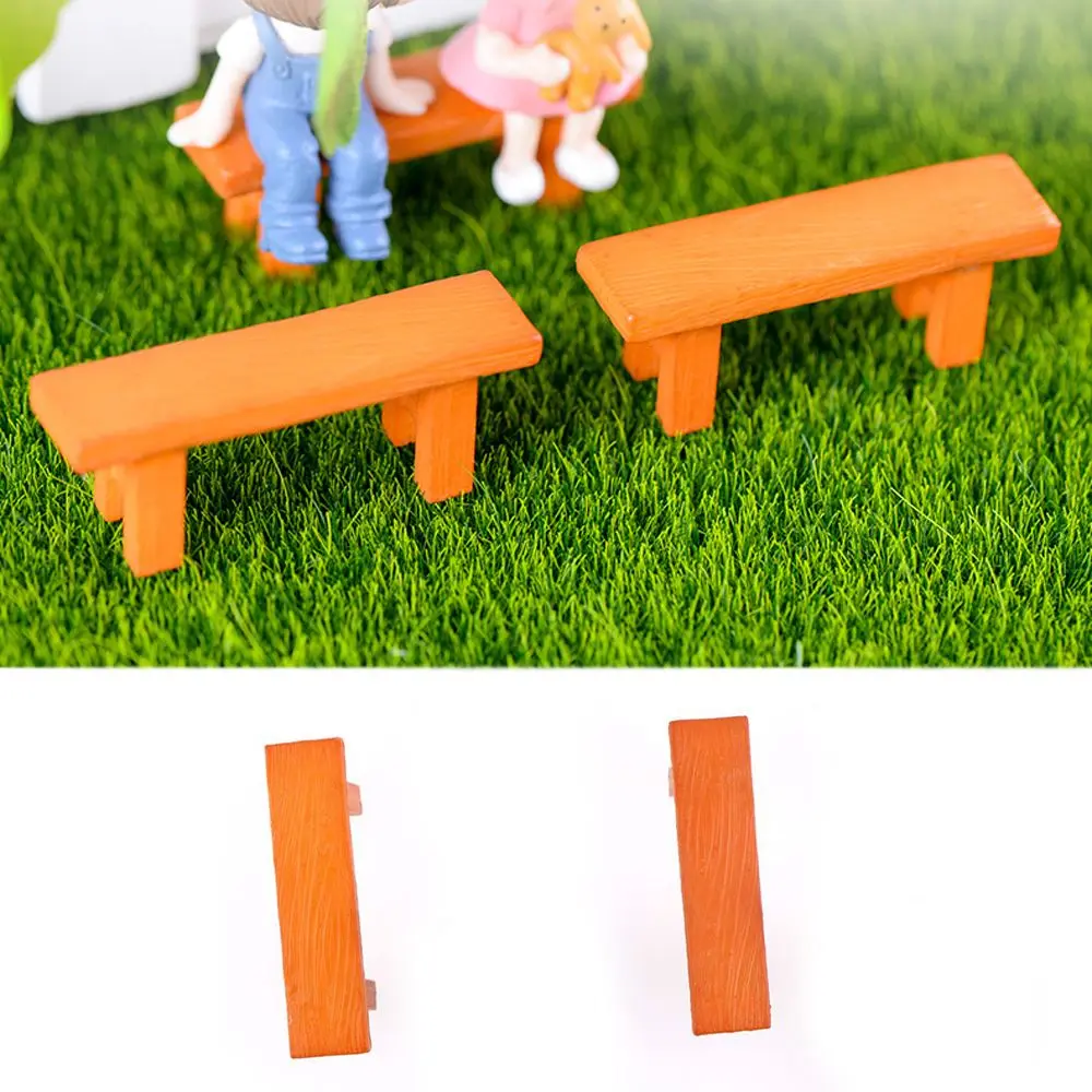 Милый деревянный стул табурет сказочные садовые миниатюры Декор скамейка экшн