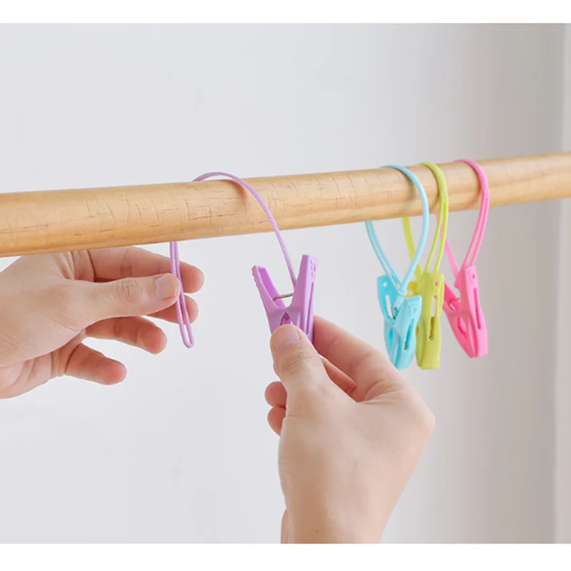 24 шт. зажим для нижнего белья пластиковый ветронепроницаемый сушильный