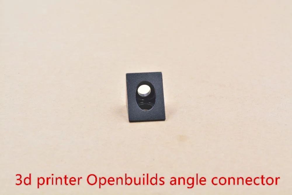 Детали 3D принтера Openbuilds фитинги черный угол угловой соединитель треугольный алюминиевый кусок взрыва окисления
