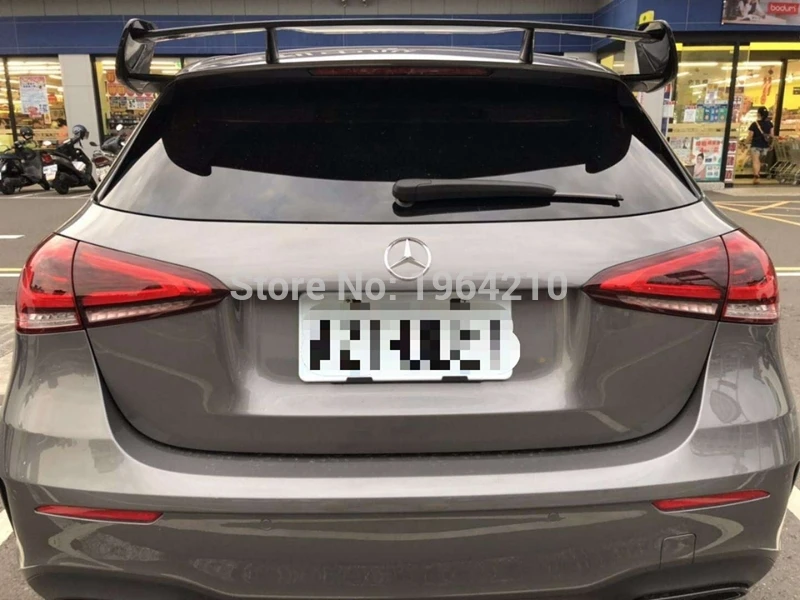 ABS пластик глянцевый черный красный цвет задний спойлер крыло для Benz W177 хэтчбек