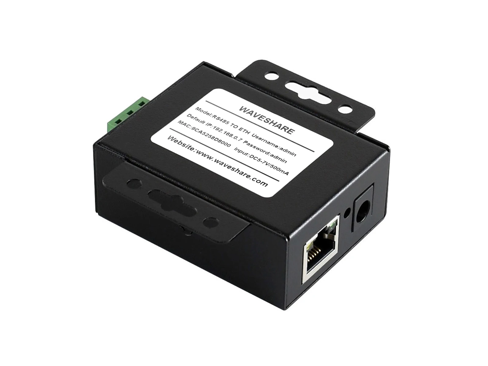 Модуль преобразователя Waveshare с RS485 на RJ45 ARM core Двусторонняя прозрачная передача