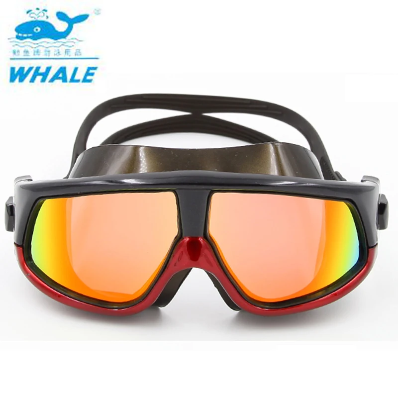 Кит плавательные очки Анти туман высокой четкости покрытием Профессиональный