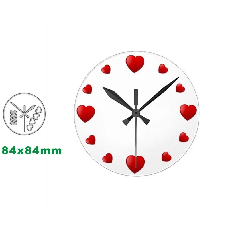 

2021 Apple Clock Metal Cutting Dies Cuts DIY Crafts Scrapbook Paper Cards Cutting Dies Cut Stencils for DIY Embossing Card