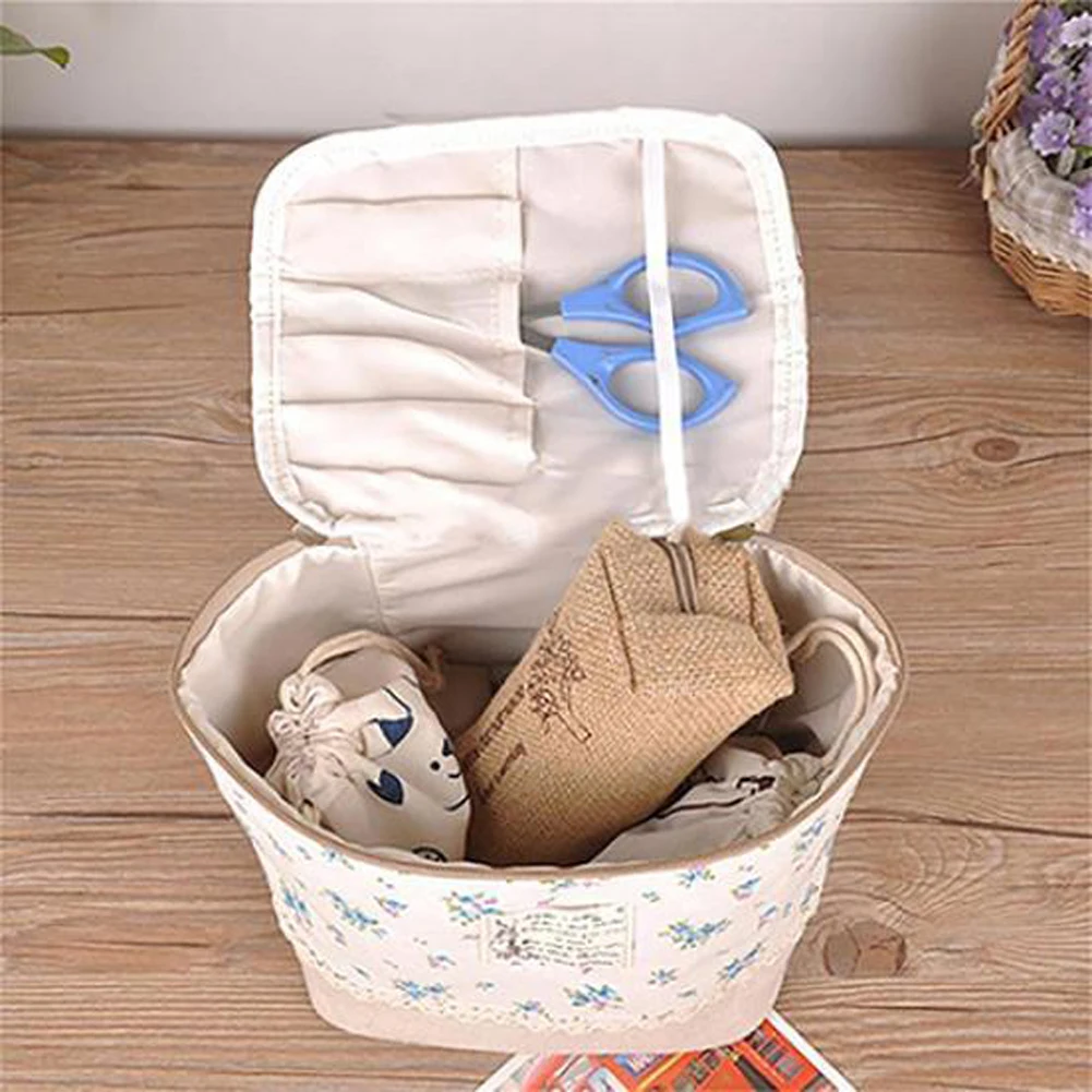 Многофункциональная косметическая сумка с цветочным принтом для макияжа