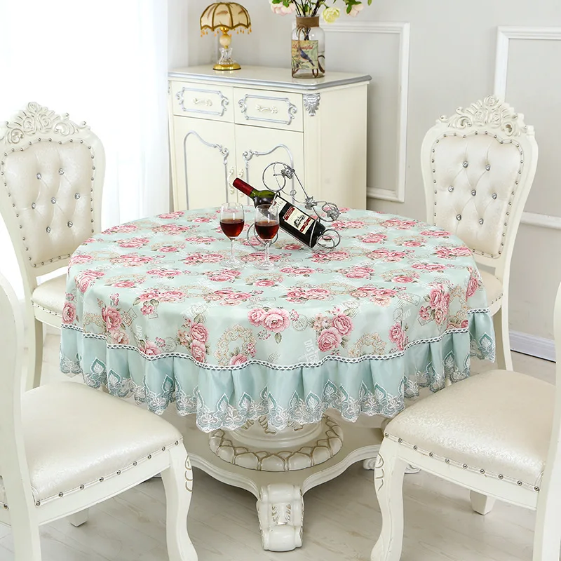 2019 домашняя Высококачественная мягкая круглая скатерть ткань в европейском