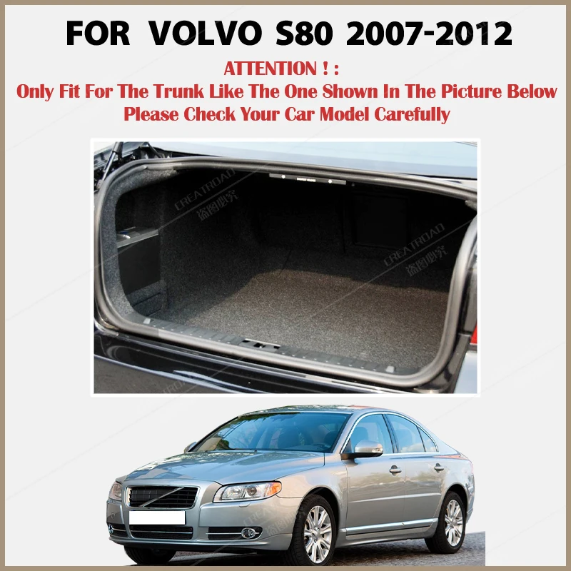 Коврик для багажника автомобиля Volvo S80 Sedan 2007 2008 2009 2010 2011