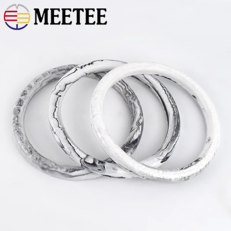 Meetee 2/4 шт id98мм полимерные ручки пряжки сумки рамка ручной тяги O Ring крюк DIY Кошелек