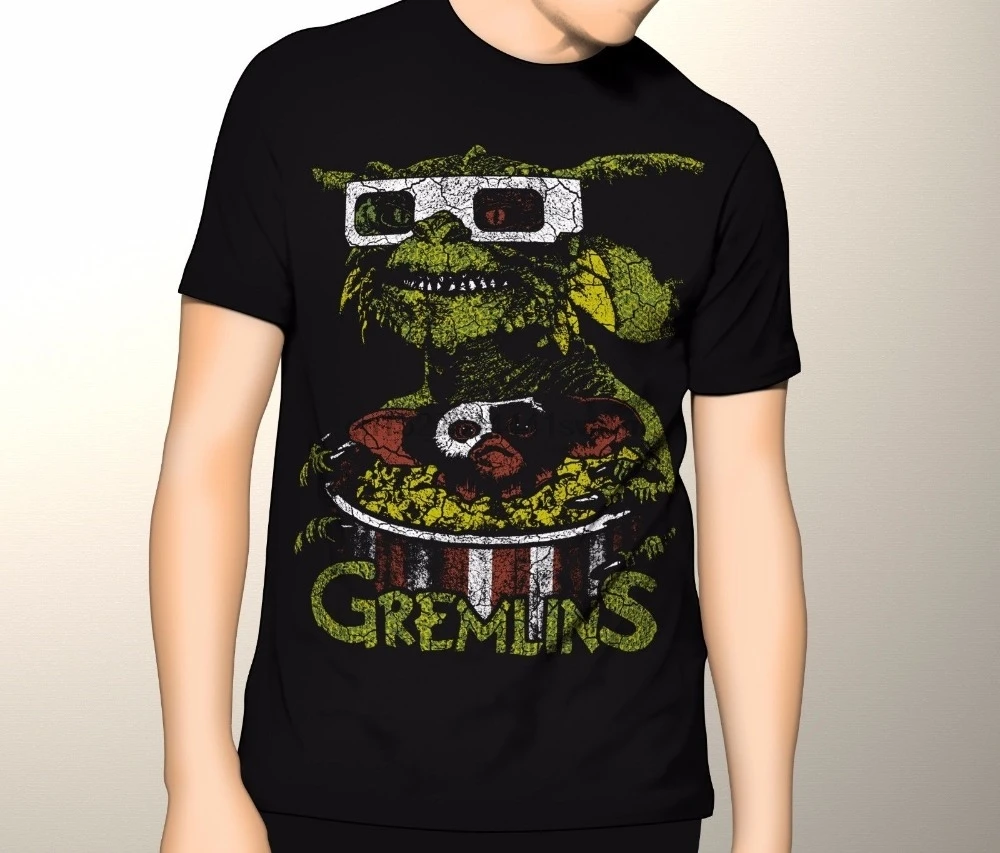 2020 лучшие новые футболки! GREMLINS зеленая рубашка из фильма ужасов футболка S-5XL-3XLT