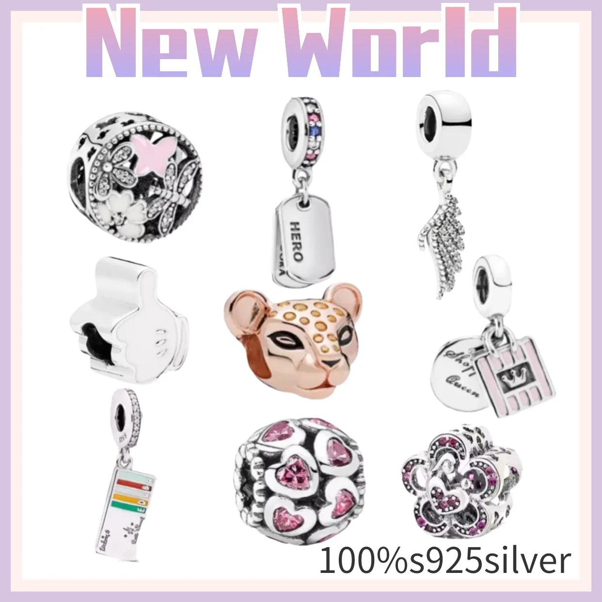 

Premium hot style Original 100% 925 Sterling Silver Charming Pandora Beads for women fashion multi-style beads DIY jewelry gift