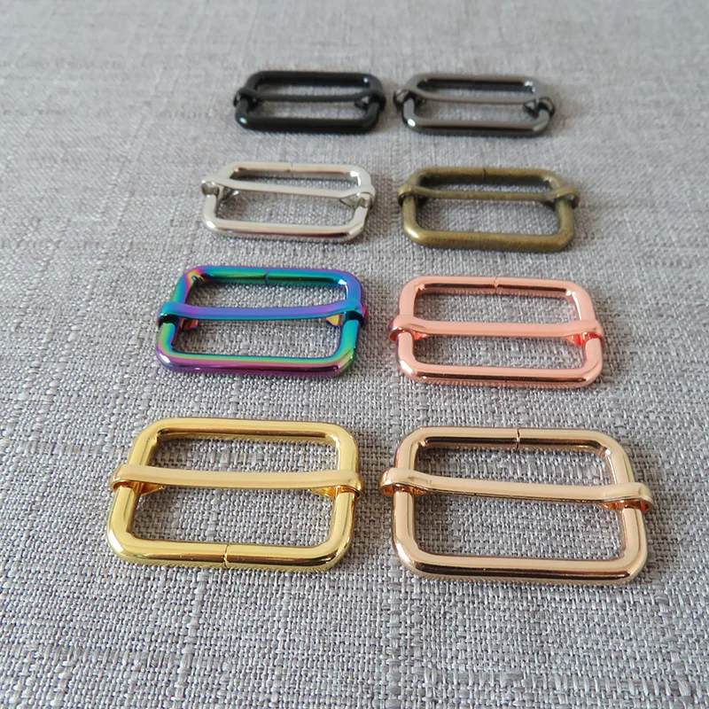 

20Pcs 32mm Webbing Metal Ring Adjuster Hardware Mountaineering Bag Dog Collar bBelt Sewing DIY Accessory Purse Straps Buckle
