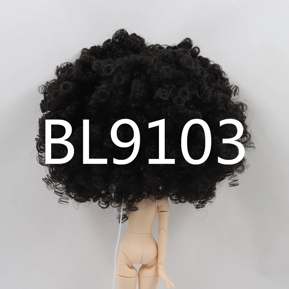 DBS blyth кукла ледяной парик только rbl головы и купола короткие волосы кудрявые без