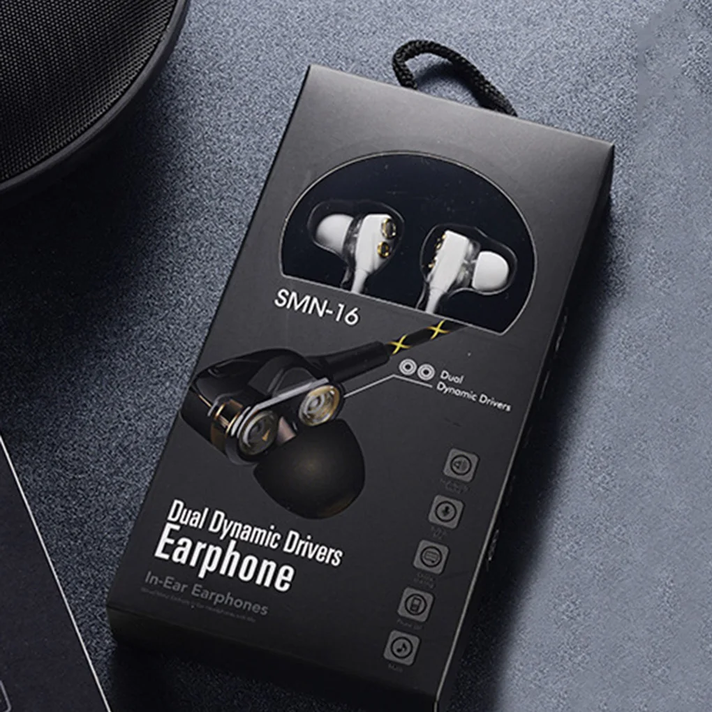 Четыре динамика 6D объемный звук наушники стерео Бас спортивные разъем 3 5 мм