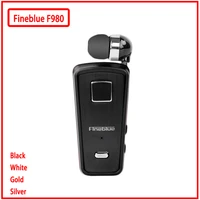 fineblue f980 mini wireless in ear handsfree with microphone headset mini bluetooth earphone vibration support ios android