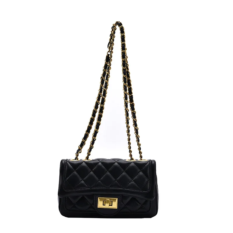 

Cute Chain PU Leather Crossbody Bags For Women Ins New Women Shoulder Bag Brand Fashion Trend Handbags Purse Messenger Bag