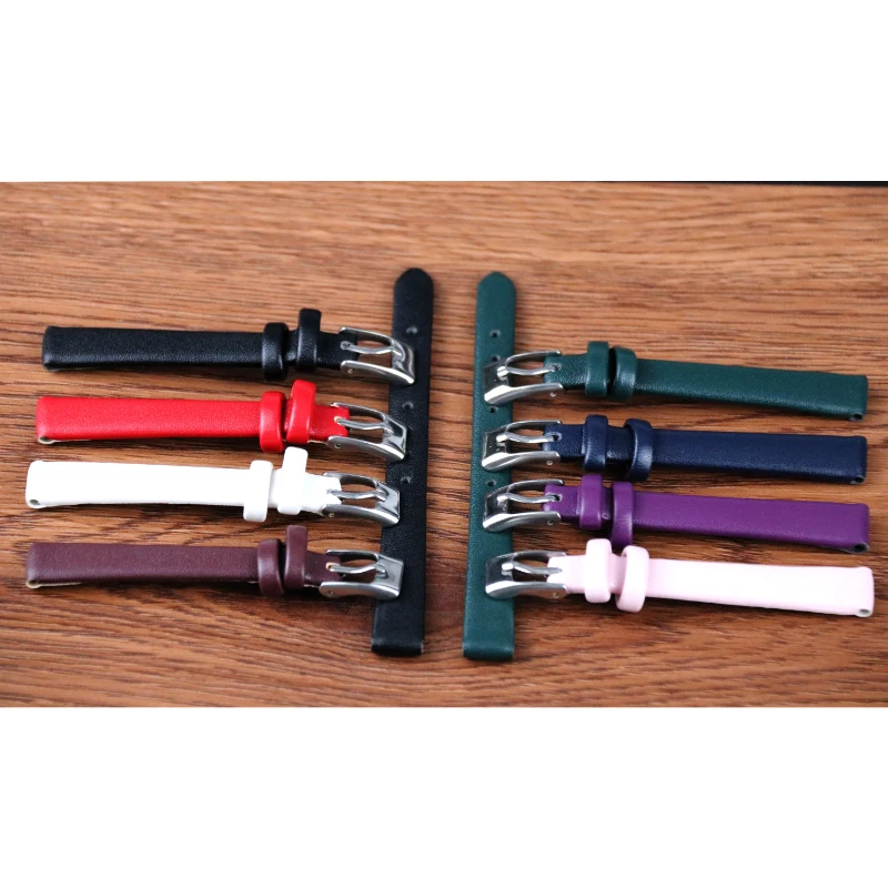 Watch strap 8mm 10mm 12mm 14mm 16mm 18mm 20 mm 22mm leather  Bracelet Accessories Watchband for JULIUS APK Lolarose watch strap