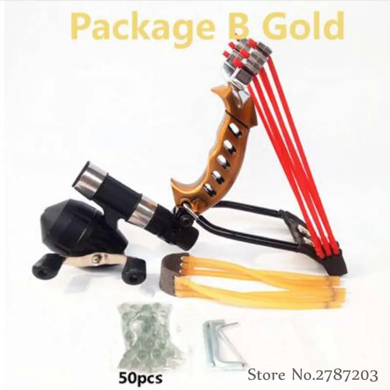

Hot Powerful 3 Rubber Bands Professional Alloy Outdoor Adult hunting slingshot fishing accessories
