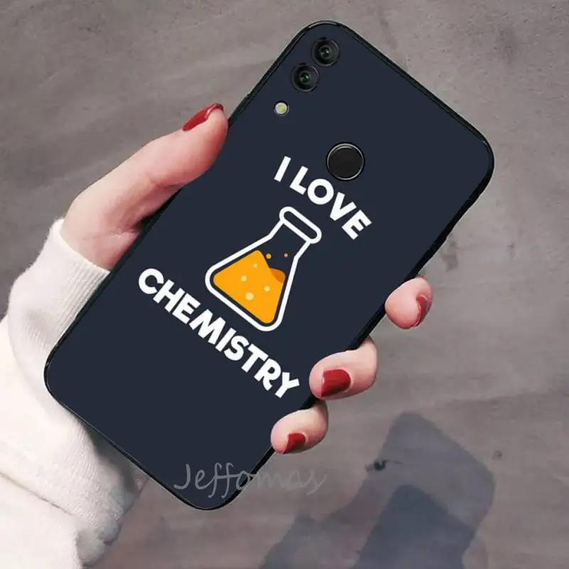 

I Love Chemistry Phone Case For Huawei Honor view 7a5.45inch 7c5.7inch 8x 8a 8c 9 9x 10 20 10i 20i lite pro Cover Funda