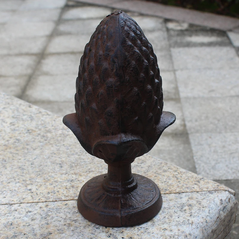 Винтажные чугунные фигурки в форме сосны с круглым основанием домашний садовый