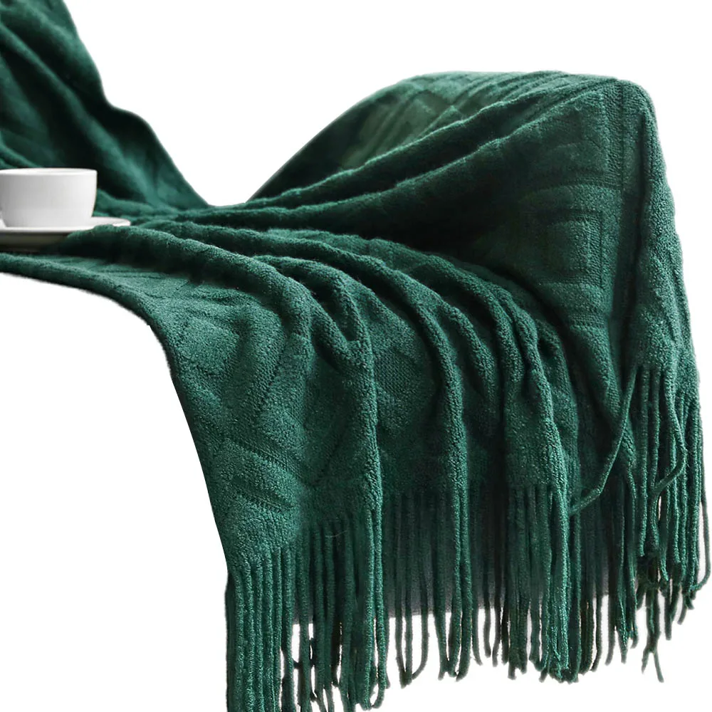 

Household Multi-Color Soft And Comfortable Sofa Blanket Blanket Blanket Easy To Clean, Healthy And Environmentally Friendly