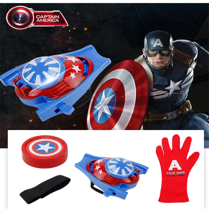 Новые Marvel Супер Герои Человек-паук перчатки Laucher Человек-паук Бэтмен Наручные пусковые устройства игрушки-Халк для детей Рождественский подарок Прямая поставка