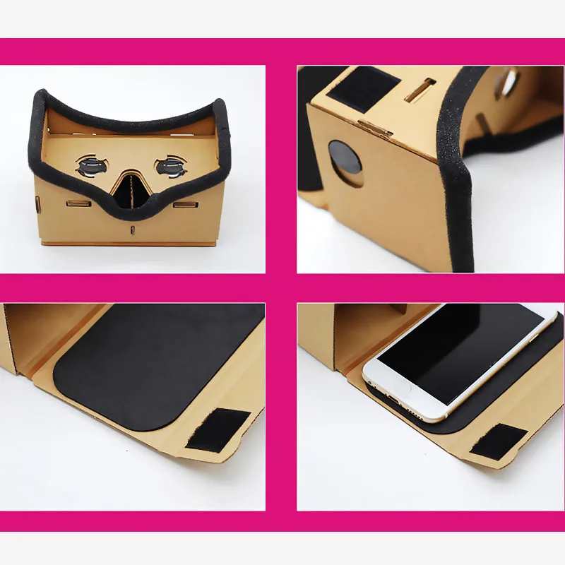 Очки виртуальной реальности для Google Cardboard 3D очки VR стеклянные фильмы смартфонов