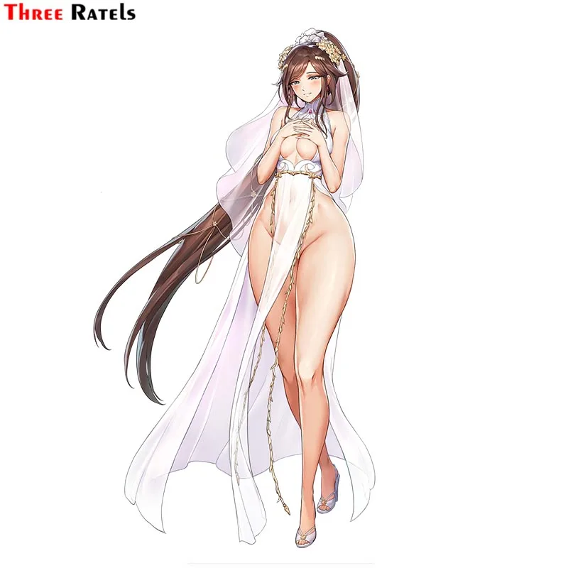 

Three Ratels F144 Hentai Video Game Anime Girl Khan The Swift Last Origin Stickers for Car Body Pvc Vinyl Decal Car Sticker