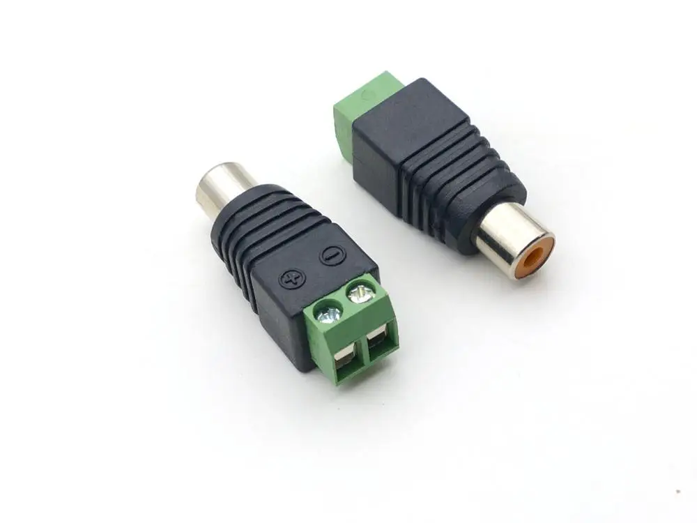 1000 шт. Клеммная колодка для RCA Женский ТВ видео Cinch адаптер|Соединители| |