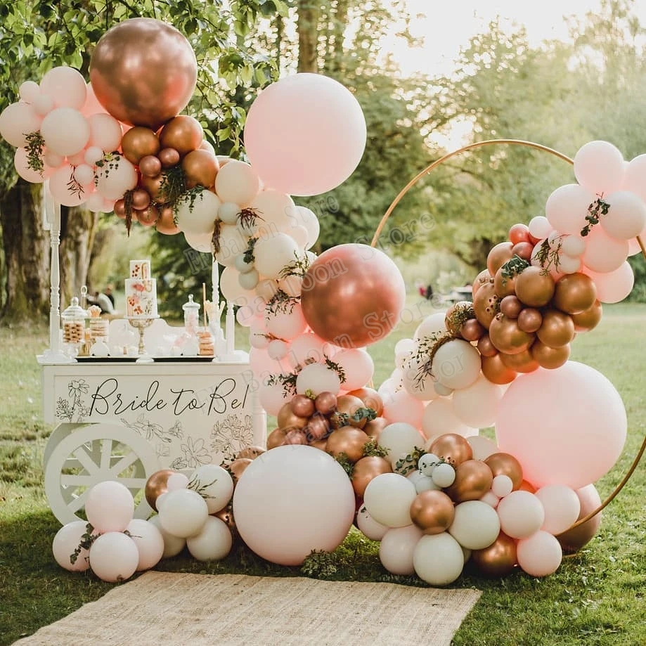 

141pcs Balloon Garland Arch Kit Chrome Rose Gold Balloons Latex Globos Wedding Hawaiian Party Birthday Balloons Decorations