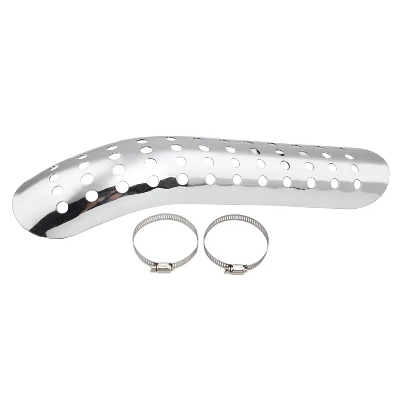 

Universal Motorcycle Chrome Exhaust Muffler Pipe Heat Shield Cover Guard Car Covers for Cruiser