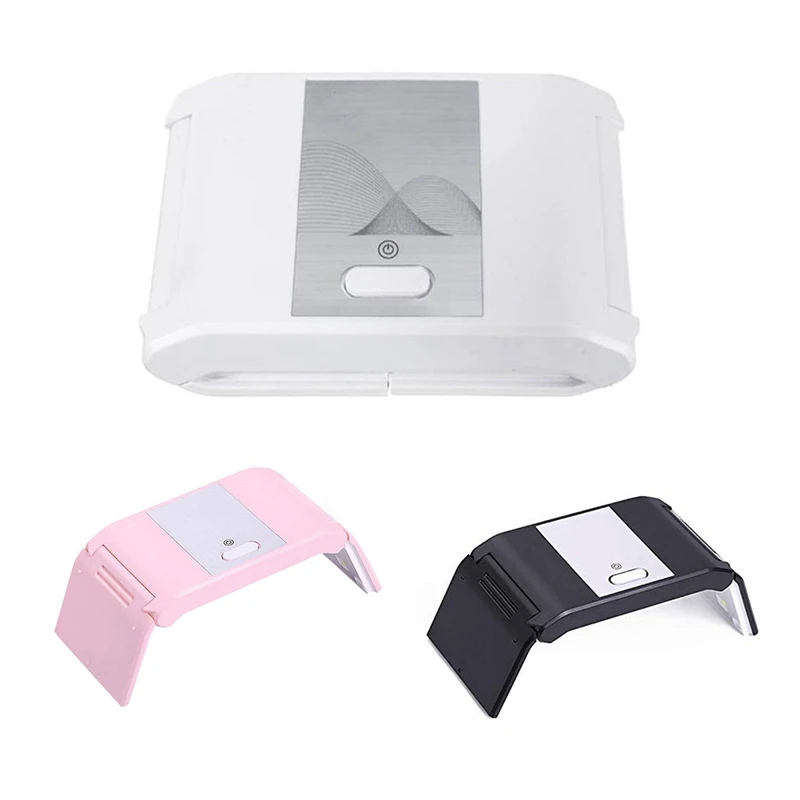 USB складная сушилка лампа 24 Вт Мини светодиодный УФ лак для ногтей 12 Светодиодный