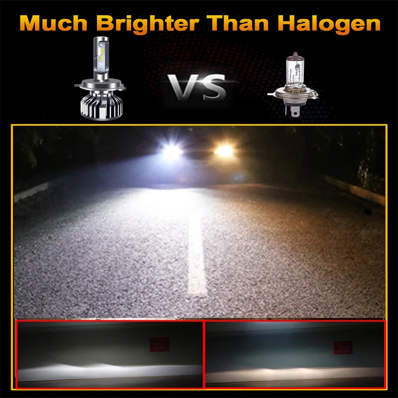 KABOSTER Canbus H7 Led H11 9005 9006 H4 Фары лампа 16000Lm высокая яркость H8 H1 H3 Hb3 Hb4 мини размер