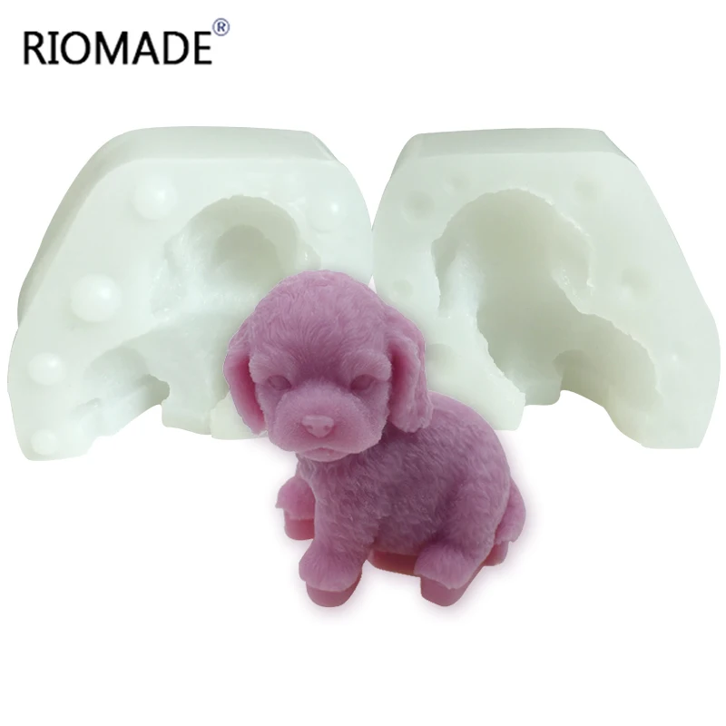 3D Собака силиконовая форма для ручной работы свечная глина мыло выпечки сделай