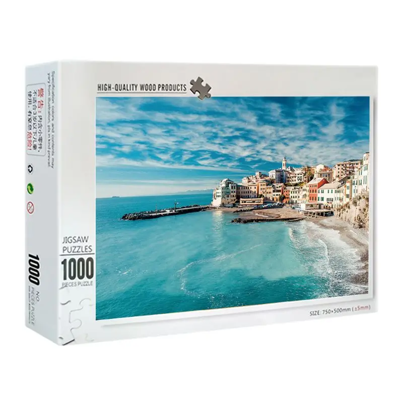 

1000 Pieces Italian water city Puzzles Wooden Jigsaw Puzzles Floor Puzzle MOLD