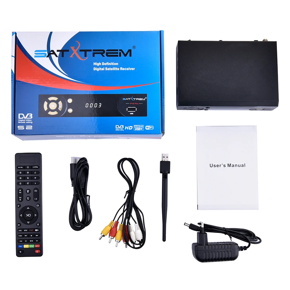 Satxtrem IPS2 Plus DVB-S2 IPTV BOX Full HD 1080P цифровой спутниковый ресивер+ USB wifi декодеры поддержка powervu Cline bisskey