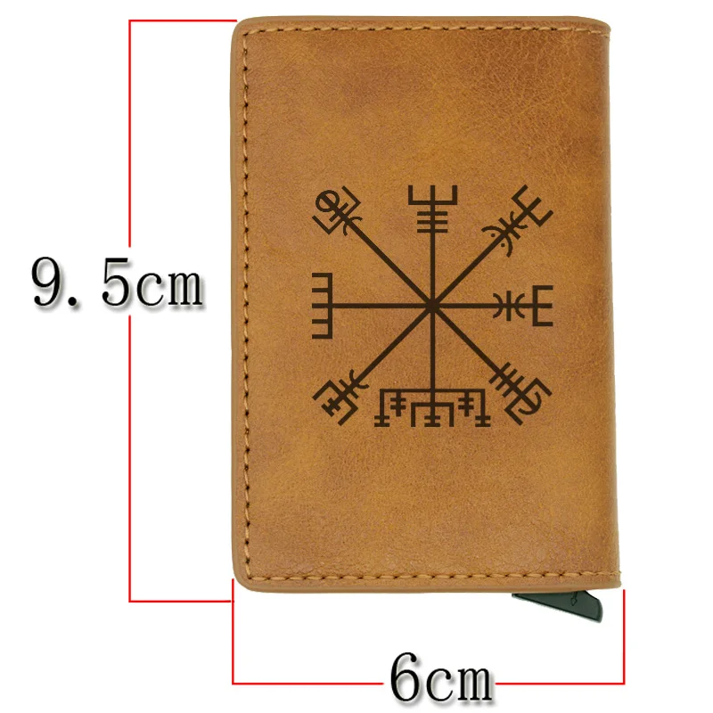 Классический Valknut в стиле норвежских викингов кредитница блокировки Rfid бумажник