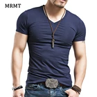 2022 MRMT Мужская футболка из лайкры и хлопка с V-образным вырезом, Мужская футболка с коротким рукавом, футболки для мужчин, топы, футболки, одежда для мужчин