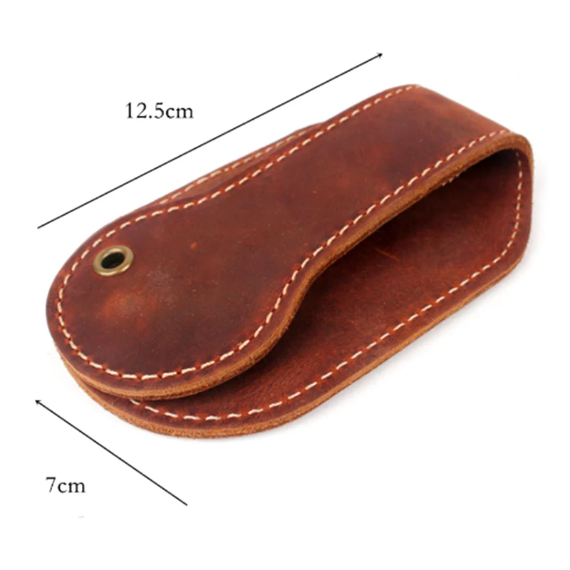 

Men Leather Coin Purse Outdoor Utility Self-Defense Multi-Tool Wallet Women Vintage Belt Waist Bag Outdoor Sports Anti-lost