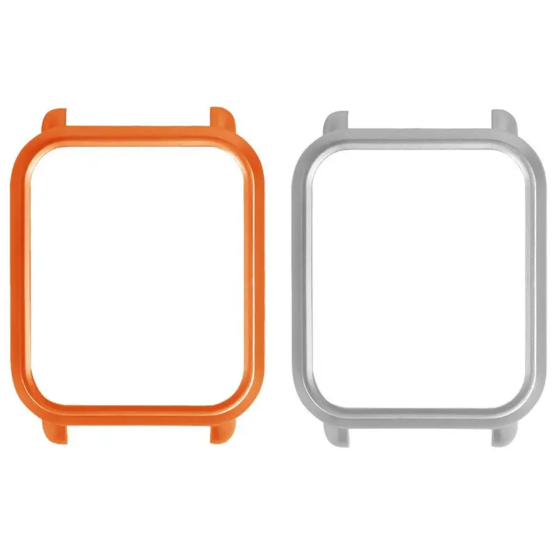2 шт Смарт часы защитный чехол тонкая рамка PC для Huami Amazfit Bip оранжевый и