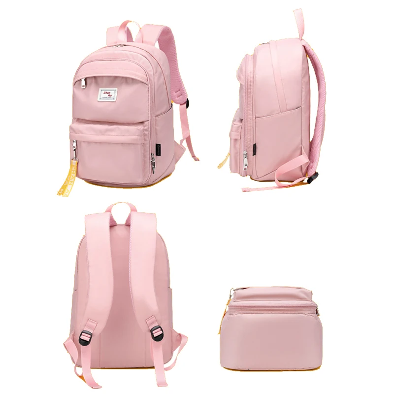 Double Shoulder Backpack for Female High School Students Schoolbag Campus Backpack Leisure Travel Bag 2021