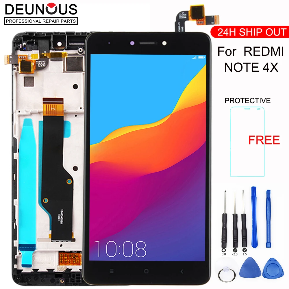 New Quality LCD+Frame For Xiaomi Redmi Note 4X LCD Display Screen For Redmi Note 4 X Global Version LCD Only For Snapdragon 625