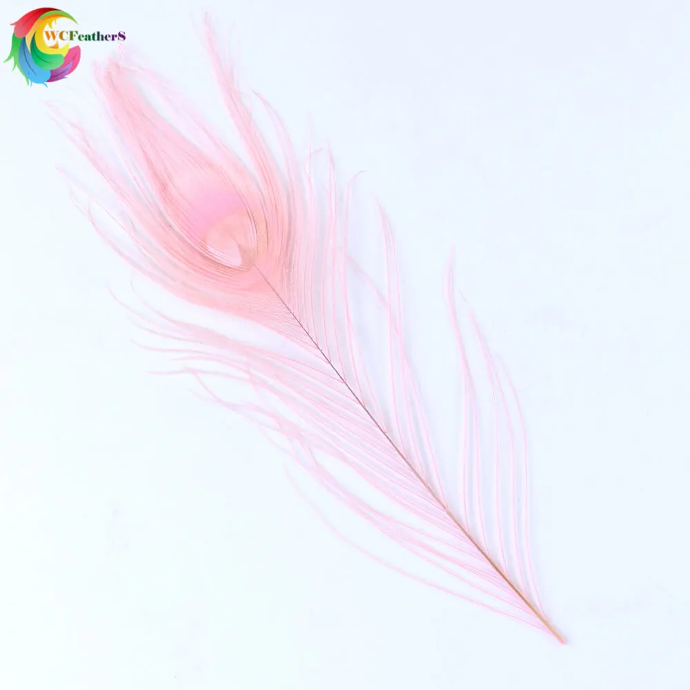 pink 10 шт., окрашенный Павлин, перо, натуральное, цветное перо, 25-30 см, украшение для свадьбы, дома, украшение, аксессуары для творчества - Цвет: pink