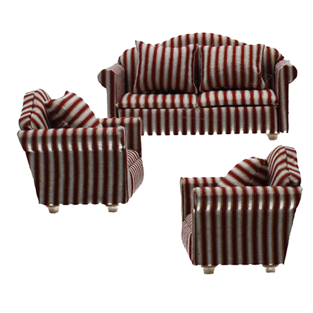 1/12 мини-диван Love Seat миниатюрный кукольный домик мебель Декор аксессуары сделай